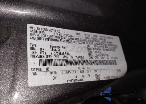 2012 Ford Focus Se z USA, uszkodzony, nr VIN 1FAHP3F26CL470972